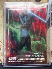 2024 Topps Chrome Star Wars Aayla Secura #143 Red Raywave Refractor NM