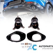 Pair Rear Exhaust Tips w/ Covers 2022-2026 Alfa Romeo Tonale Hybrid 965 Black