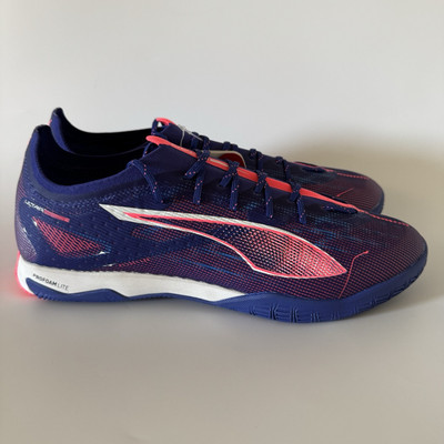 Puma Mens 12 ULTRA 5 Pro Court Indoor Soccer Shoes Purple/White 107888-01 NEW