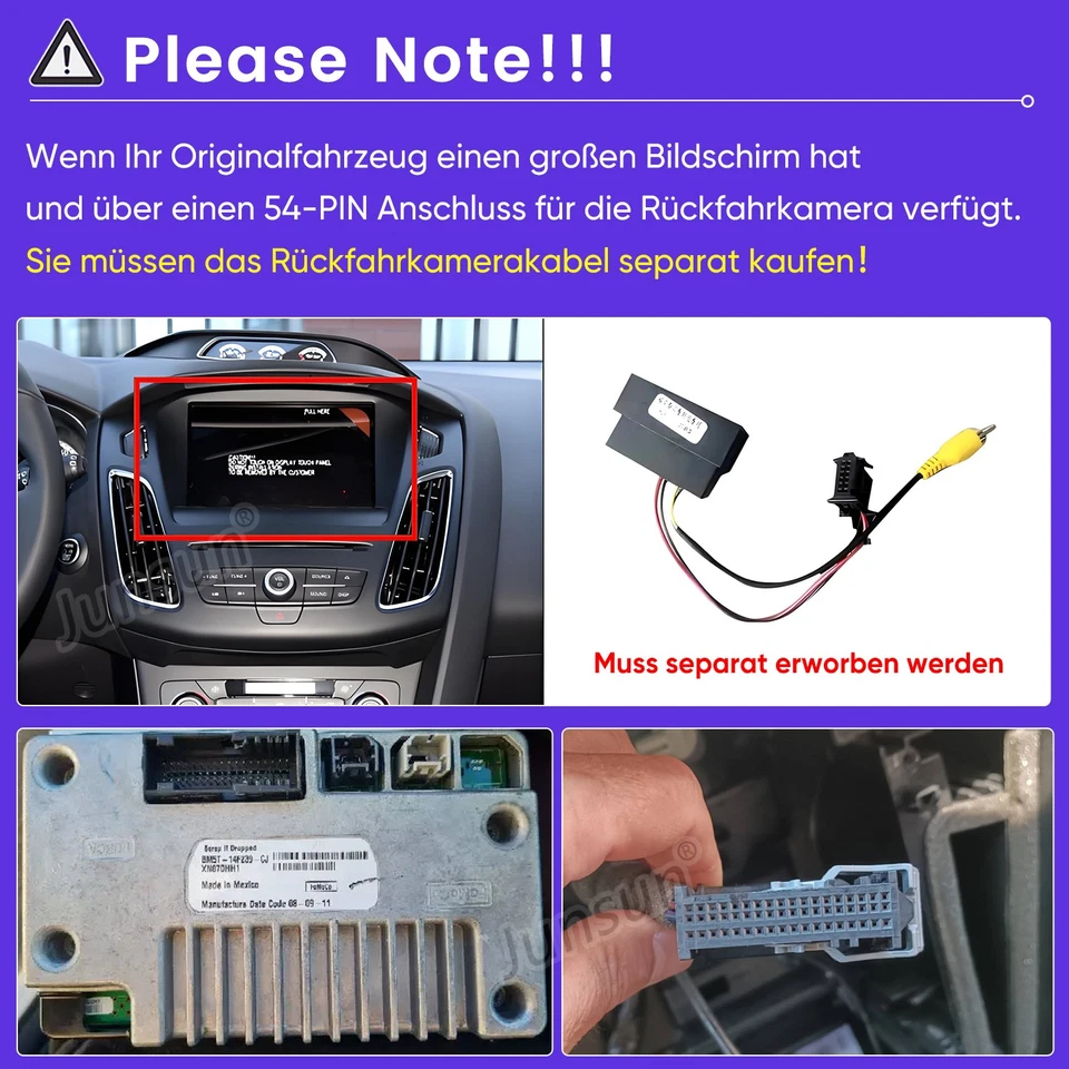 128G Android 14 Autoradio Carplay Für Ford C-Max 2011-2015 Kuga 2013-15 GPS Navi - Bild 4 von 4