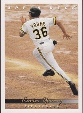 1993 Upper Deck #536 Kevin Young Pittsburgh Pirates Baseball Rookie Card RC