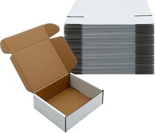 White Shipping Boxes 6x5x2 inch 50 Pack,Corrugated Boxes Mailer Packaging for...