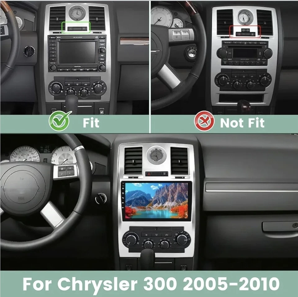 Chrysler 300/300C 2004-2011 CarPlay Android 13 Car Stereo Radio GPS Navi WiFi - Image 2 of 4