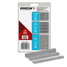 Arrow T50 Multi-Pack Staples, 1,875 Count, Sizes 1/4", 3/8", 1/2", Heavy-Duty