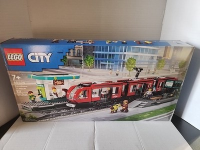 LEGO City Downtown Streetcar and Station Train Set - 60423 See Photos