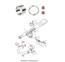Yamaha SR 400 500 Auspuff Krümmer Dichtung Muttern Satz