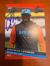 2025 Choice Beloit Sky Carp Team Set Card #37 Jeremiah Cothiere Signed Auto