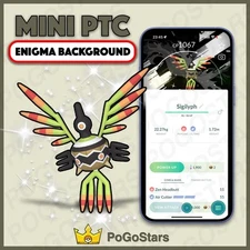 Pokémon PTC GO - Shiny Sigilyph - 80K✨Unova Enigma Special Background✨