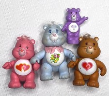 Lot 4 Vintage 1980's Care Bear Figures Love-a-Lot Poseable Gran Granny Rose