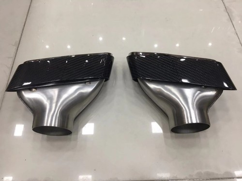 For 2019 BMW 5 Series G30 G30 2PCS Carbon Fiber Exhaust Muffler Pipe - Picture 7 of 7