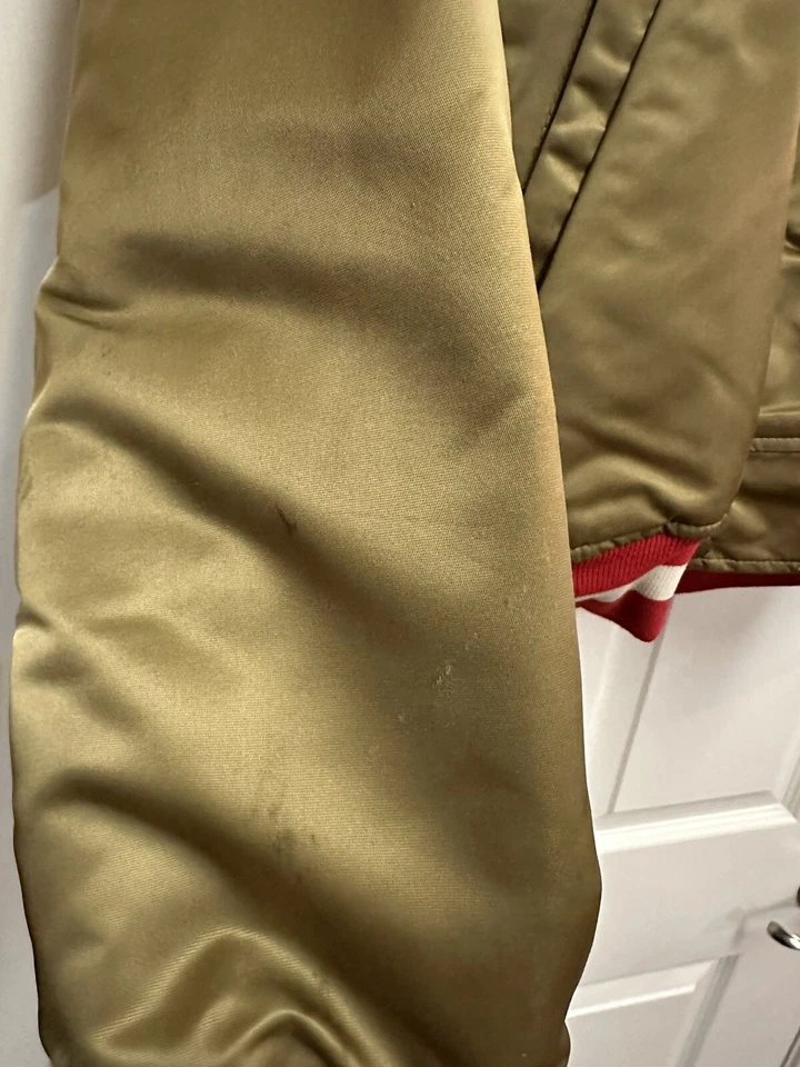 Vintage San Francisco 49ers Starter Jerry Rice Deion Sanders Jersey Jacket Sz LG - Image 3 of 4