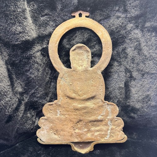 Japanese Antique Buddha Statue Seated Doji Buddhist Art Figurine Incense Burner - Picture 2 of 6