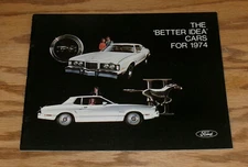 Original 1974 Ford Lincoln Mercury Full Line Sales Brochure Mailer 74 Mustang