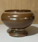 Vintage Frankoma Pottery 22S Brown Compote Footed Bowl / Vase / Planter