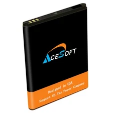 High Capacity AceSoft 2000mAh Replacement Battery for ZTE Citrine LTE Z717VL USA