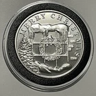 Merry Christmas Wreath & Tree Snowy Coin 1 Troy Oz .999 Fine Silver Round Medal