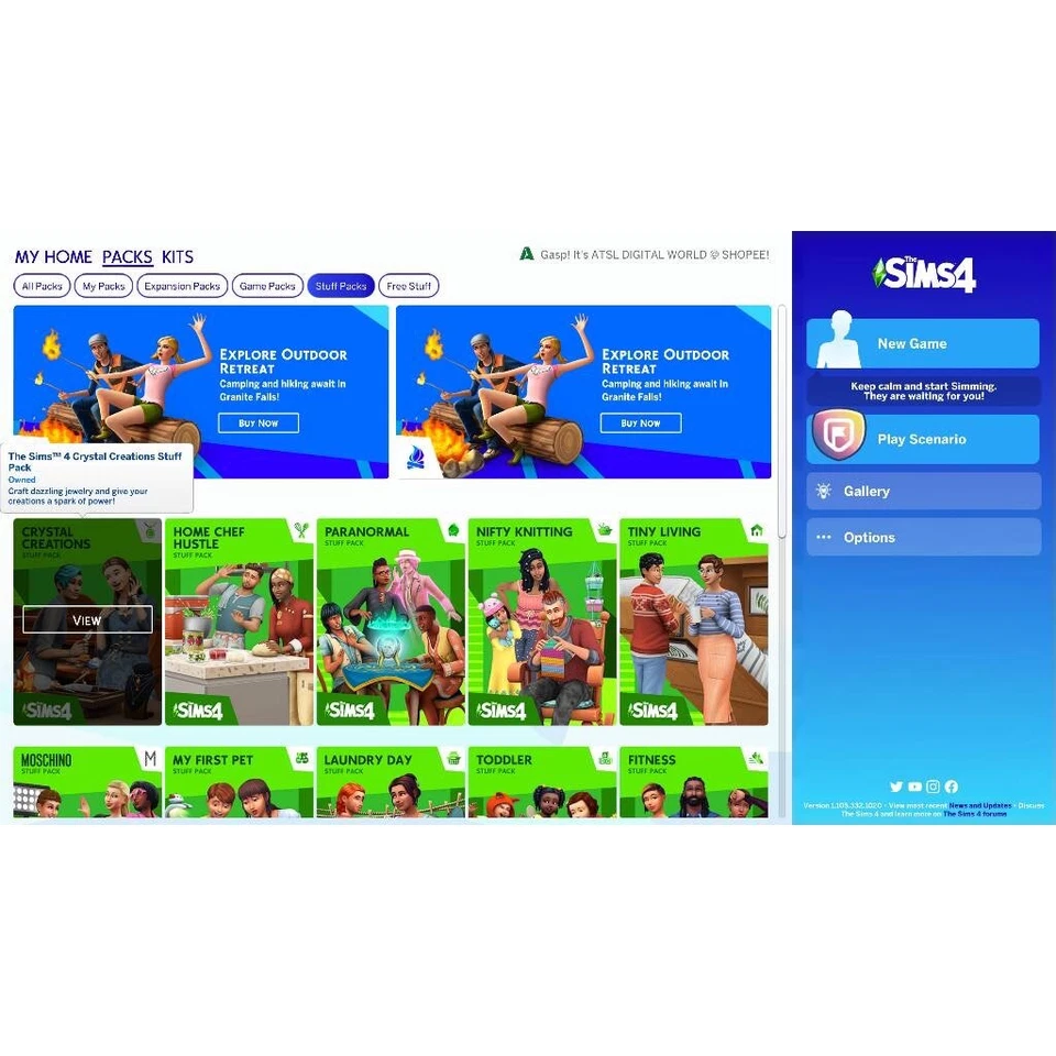 The sims 4 ALL DLC ONLINE + Crystall Creation Stuff Pack [Ea / Steam / Epic ] - Image 2 of 4