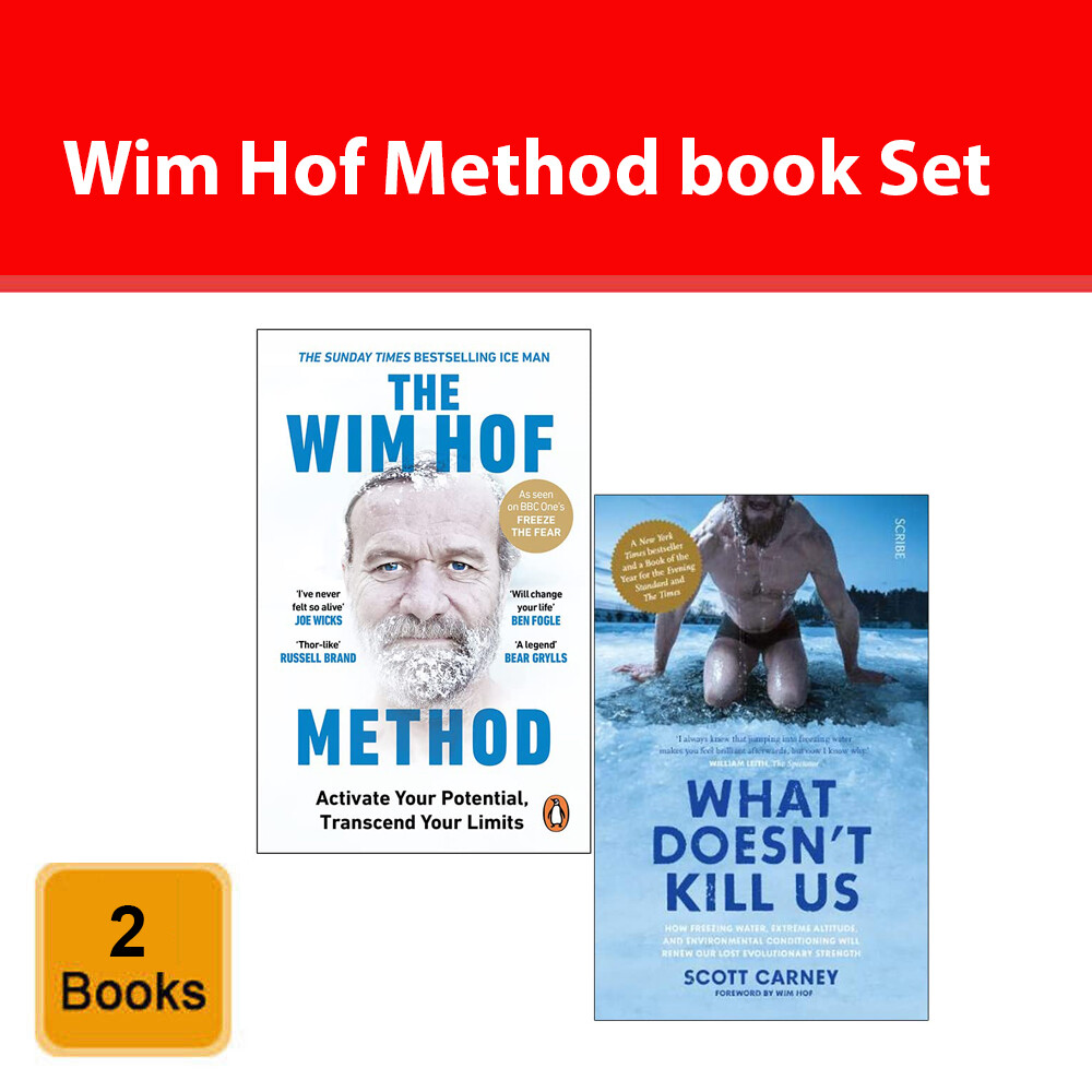 The Wim Hof Method and What Doesn't Kill Us Scott Carney 2 Books Collection Set