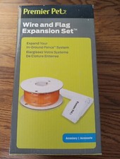 Premier Pet Wire and Flag Expansion Set Accessory Kit Dog Yard Invisible Fence