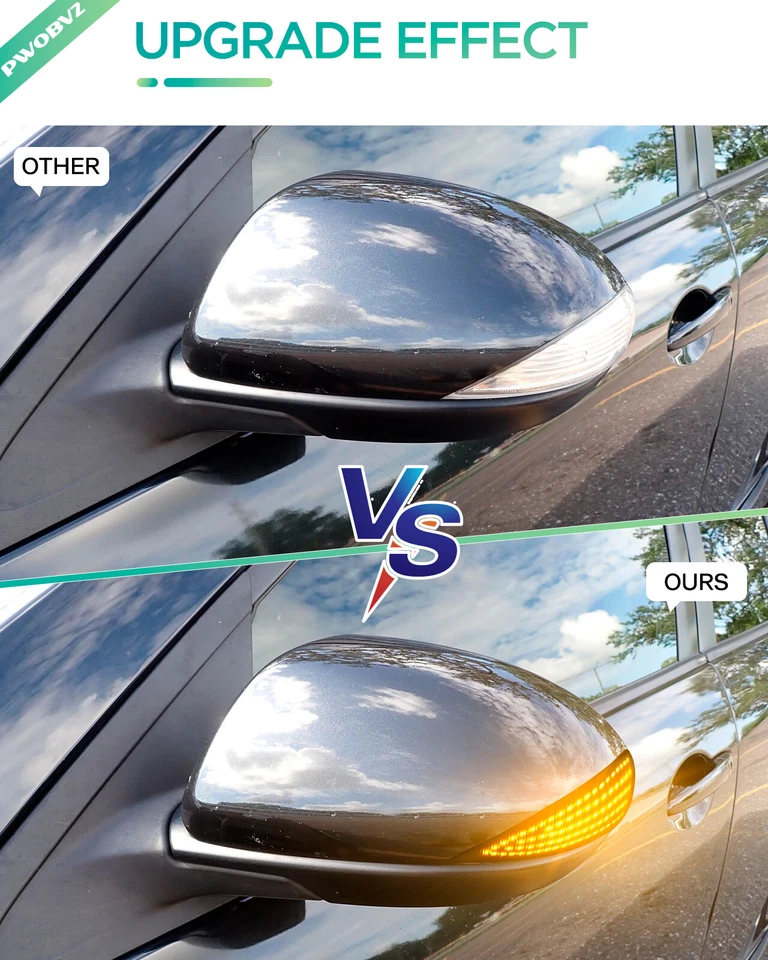 For Mazda 3 BL 2008-2014 6 GH 2007-2015 Dynamic 2x LED Mirror Turn Signal Light - Imagem 3 de 4