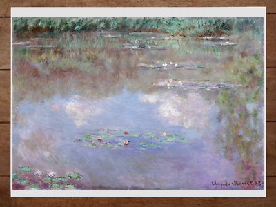 Claude Monet's The Water Lily Pond (Clouds) (1903) Poster 18x24in