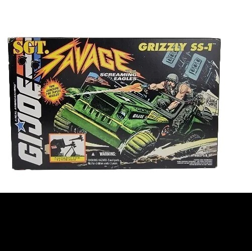 GI Joe GRIZZLY SS-1 JEEP 1994 Command Vehicle Sgt. Savage Hasbro
