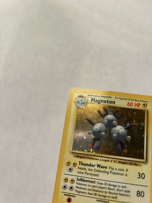 magneton holographic pokemon card value Lt. Surge's 1998 Japanese Gym Holo #82 PSA Authenticated 10 Stage 1 Magneton Card Prices & Value