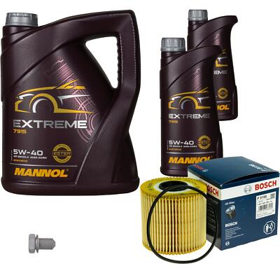 BOSCH Ölfilter 7 L MANNOL Extreme 5W-40 für Opel Vivaro Combi 2.5 DTi 2.2