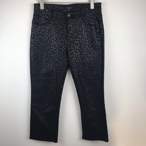 black animal print jeans
