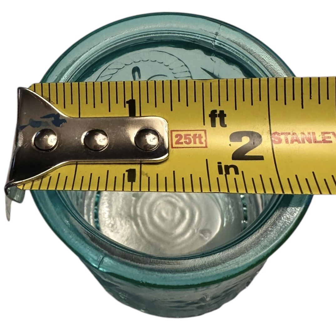 Kate Aspen Vintage Blue Glass Tea Light Holders (Set of Four)