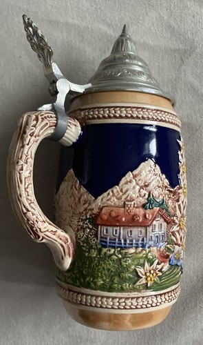 Vintage Gerz Stein W. Germany 70er Jahre Bad Aibling Zinndeckel - Bild 3 von 10