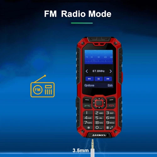 Sistema RTOS de radio en red ANYSECU S9 4G IP68 teléfono móvil real-ptt 2 piezas - Imagen 7 de 8