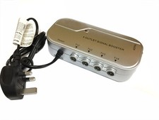 4 Way / Output TV Aerial Signal Distribution Amplifier Booster with 4G Filter