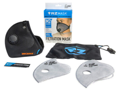 Woodworking RZ M2 Mask, Large, Comfy, 2 Carbon F1 Filters, Storage Bag