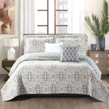 5-Piece Lanza Design Bedspread Quilt Set   Ultra Soft, Lightweight Bedding Set