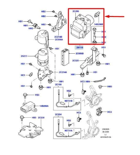 07-09 Land Rover Range Rover 4.2L ABS Anti Lock Brake Pump Module SRB500400 OEM - Image 2 of 4