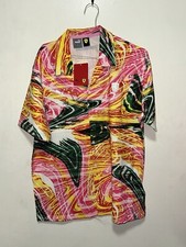 Scuderia Ferrari Race Crew All Over Print Shirt by Puma Button Up Size Medium