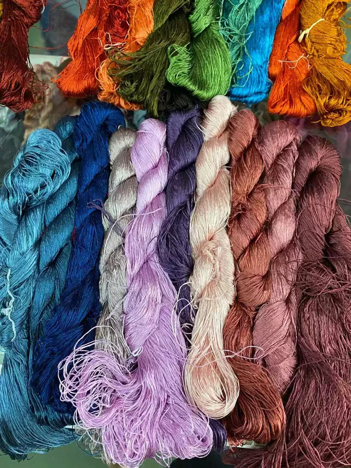 100%natural silk,hand-dyed embroidery thread  deep colors series 50skeins(1100M) - Image 3 of 4