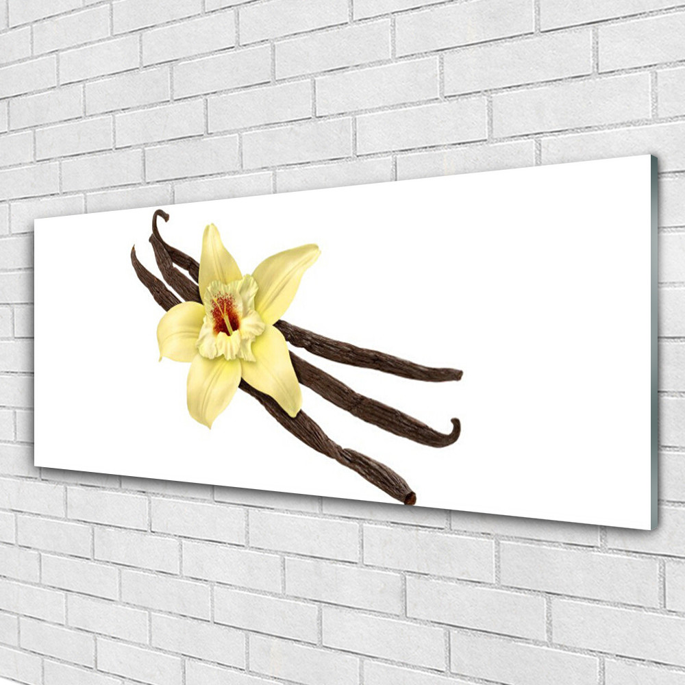 Tableau plexiglas fleur 125x50 anti-ternissement pour mur lumineux