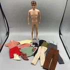Vintage Ken Barbie 1960 Brunette brown hair TM Body Blue Eye MCMLX w accessories