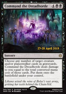 MTG COMMAND THE DREADHORDE FOIL ITALIAN EXC COMMANDARE L'ORDA ATROCE