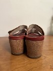EL NATURALISTA red wedge slip on sandals Strap mules size 11 42 — photo 4