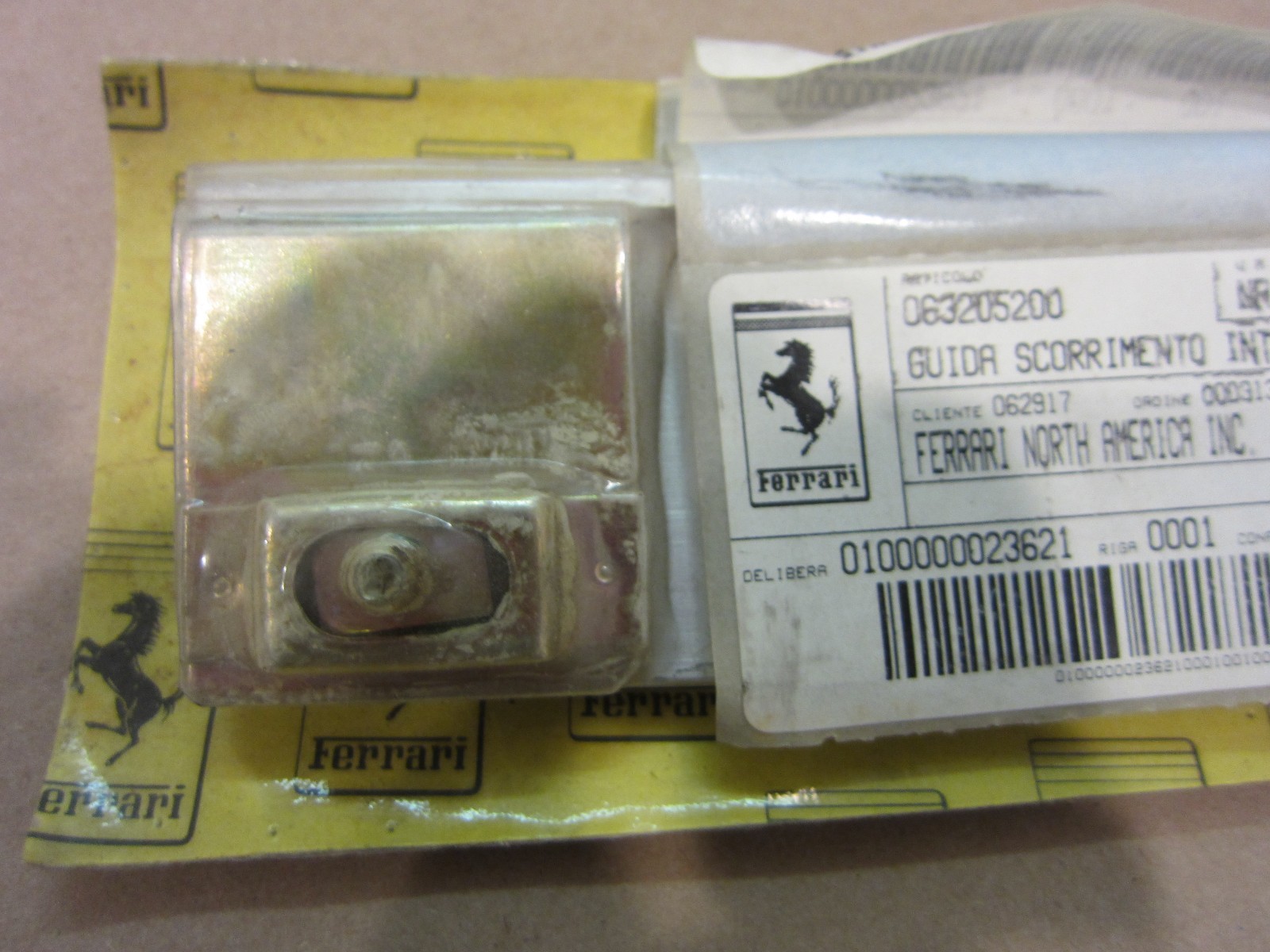 Ferrari 360 Glass Lifting Guide For Power Windows    Part# 6320500