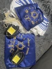 Tefillin Tfilin Tfillen & Velvet Blue Bag Judaica Jewish