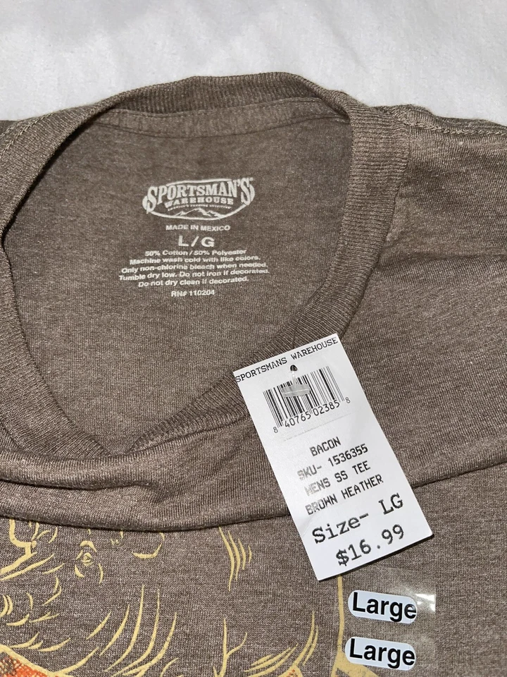 Camisa Body By Bacon Novedad Talla Grande 100% Algodón Hecha en México B17 Foto 3 de 3