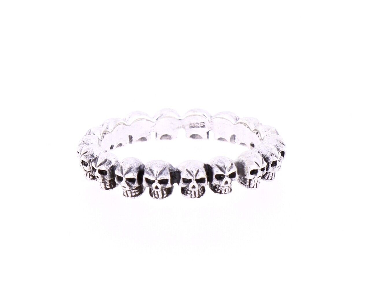 Same day shipping Small Skulls Ring List price Handmade Silver Finger 70-13 Size