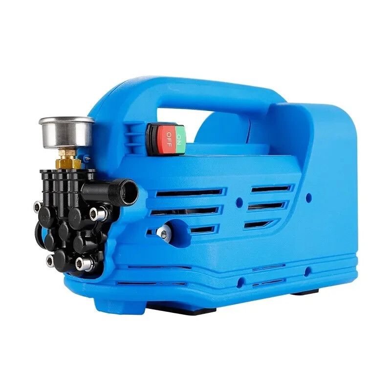 Portable 220V High Pressure Car Wash Pump with Brush for Household Cleaning
