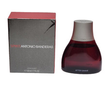 SPIRIT ANTONIO BANDERAS MEN 1.7 oz AFTER SHAVE FLUID BOX DAMAGED