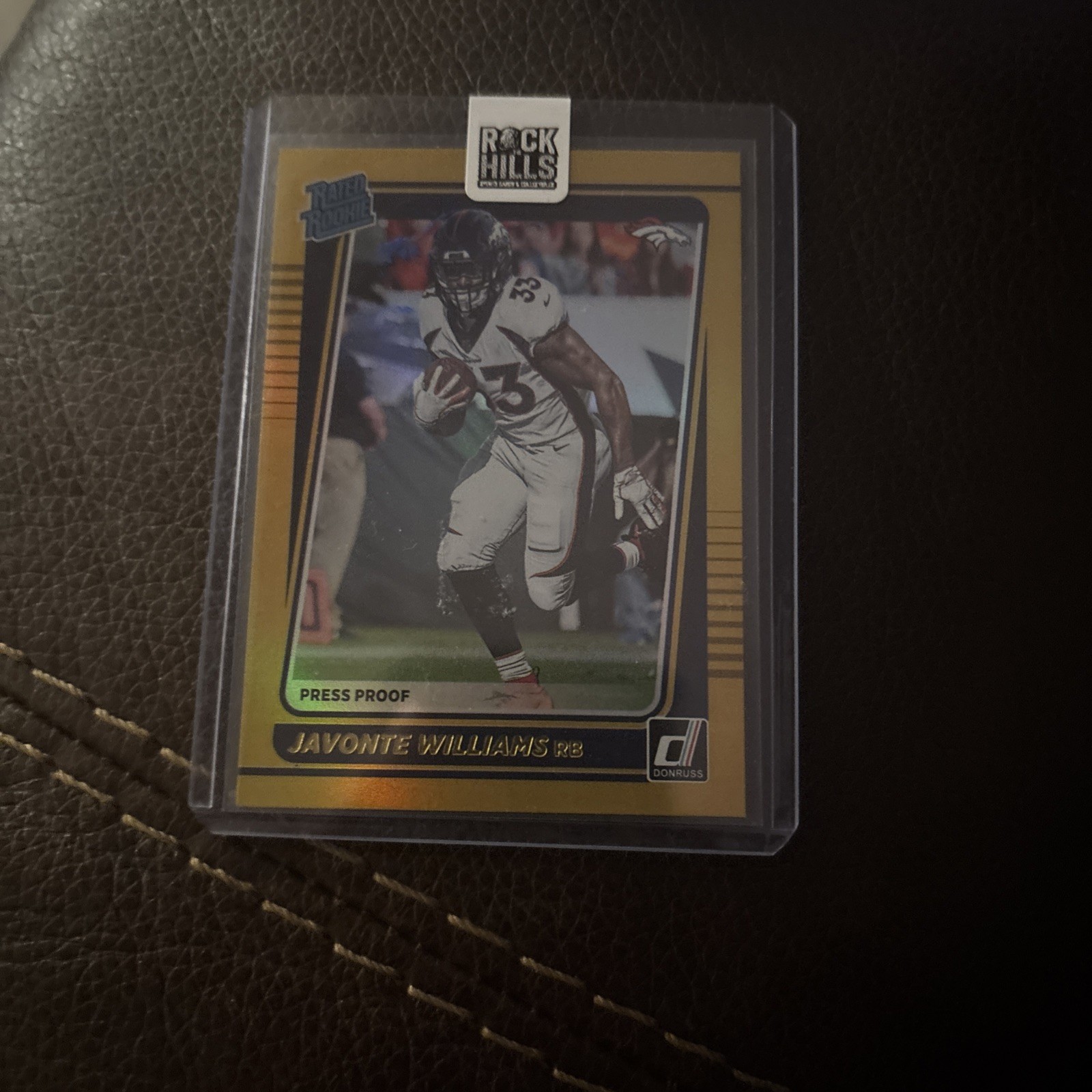 JAVONTE WILLIAMS 2021 Donruss #275 Holo Premium Press Proof Gold Rated Rookie RC