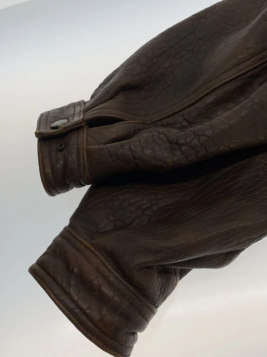 Bellezza Uomo Collection/Leather Jacket Blouson/L/Sheepskin/Brw/Plain 3974 image 5